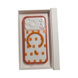 L7-O dbrand Ghost Case with MagSafe for Apple iPhone 17 Pro - Orange/Clear